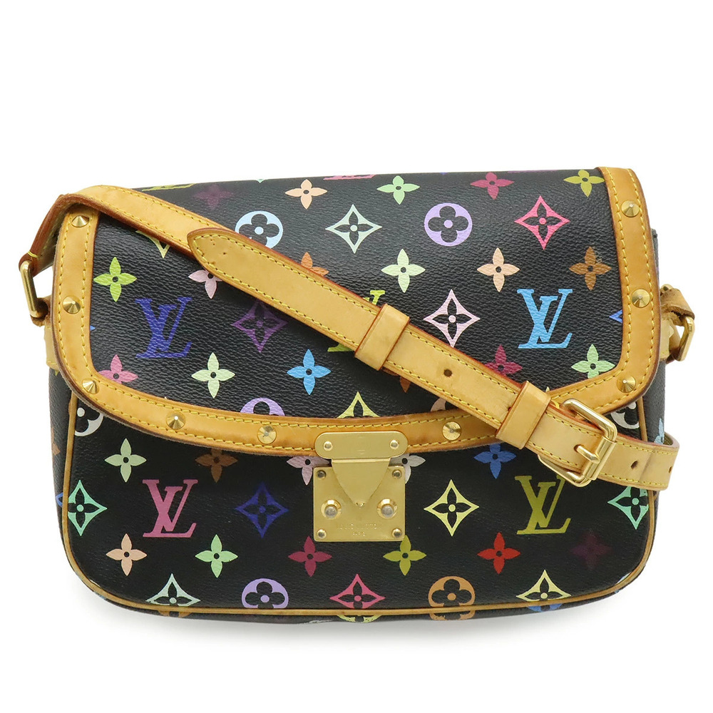 LOUIS VUITTON Monogram Multicolor Sologne Crossbody Bag Noir Black